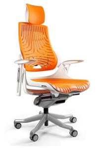 Fotel gabinetowy ergonomiczny WAU biay elastomer TPE - Mango - 2860501288