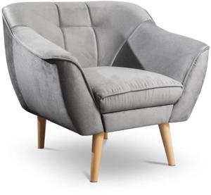 Fotel tapicerowany Cindy Piko w stylu skandynawskim - 2860501796