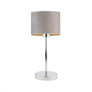 Czarna lampa stoowa do salonu NICEA VELUR - 2859025531