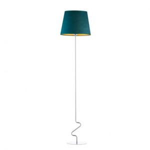 Metalowa lampa stojca z abaurem SURAT VELUR - 2859026067