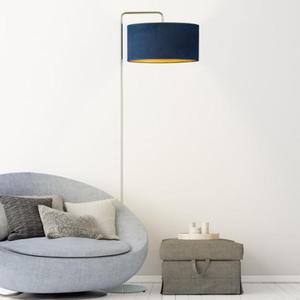 Designerska lampa stojca z szerokim kloszem BOLIVIA VELUR - 2859026165