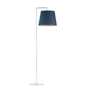 Designerska lampa podogowa z abaurem ze zotym wntrzem RIJAD VELUR - 2859026272