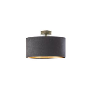 Lampa sufitowa glamour WENECJA VELUR fi - 30 cm kolor czarny ze zotym wntrzem - 2868405769