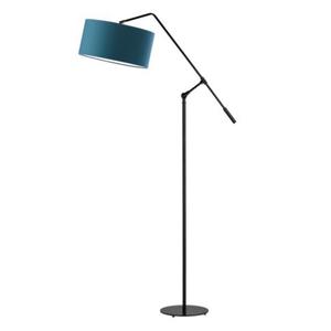 Czarna lampa stojca regulowana na wysigniku LIBERIA - 2876588942