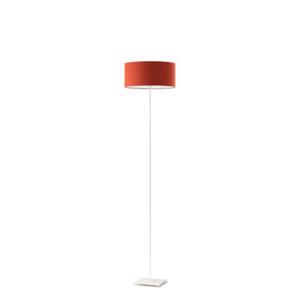 Biaa lampa stojca do salonu z abaurem MEKSYK - 2876698644