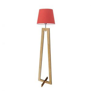 Drewniana lampa stojca w stylu glamour KOS - 2859021430