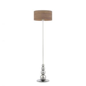 Lampa stojca do salonu ROMA ECO z fornirowym abaurem - 2859022268