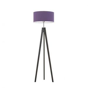 Lampa podogowa tripod drewniana do salonu HAITI - 2859023244