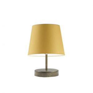 Lampka nocna do salonu z musztardowym abaurem ALMADA - 2859025024