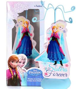 Drewniany wieszak na biuterie Frozen -Kraina Lodu - 2848858426