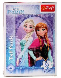 TREFL Puzzle Mini 54el Anna i Elsa Kraina Lodu - 2850363609