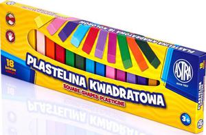 Plastelina 18 kolorw kwadratowa - 2853738284