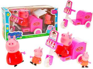 winka Peppa na motorze FIGURKI George ZA1595 r - 2858400871