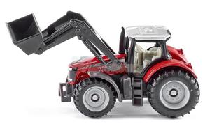 Zabawka - Cignik Massey Ferguson z adowaczem czoowym Siku - 2878033447