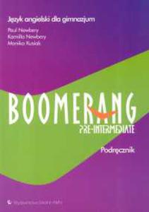 Boomerang Pre-intermediate Podrcznik Jzyk angielski - 2848588358