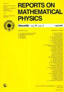 Reports on Mathematical Physics 56/1 wer.kraj. - 2848588378