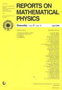 Reports on Mathematical Physics 57/2 - 2848588399