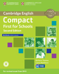 Compact First for Schools Workbook without Answers + Audio - 2848591271