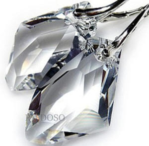 Pikne Due Kolczyki Krysztay Crystals 27 Srebro Galactic Crystal - 2876471652