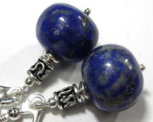 Pikne Kolczyki Srebro Lapis Lazuli - 2877854897