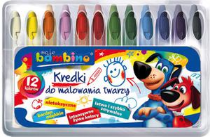 FARBY DO MALOWANIA TWARZY ZESTAW 12 KOL. BAMBINO - 2872747871