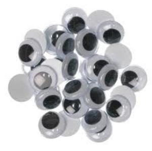 OCZKA RUCHOME BIAO - CZARNE 10 MM OP 100 SZT 13008 - 2869465062