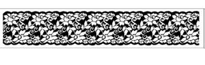 KAUCZUKOWY STEMPEL KWIATY 4X18 CM STAMPERIA WTKCC24 - 2869465143