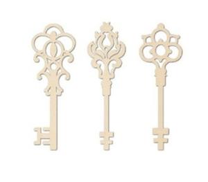 ORNAMENT DREWNIANY KLUCZE 11 CM KLS192 - 2869465149