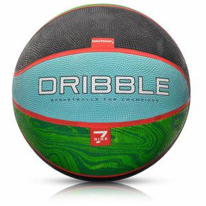 Pika koszowa Meteor Dribble, rozmiar 7, kolor czarno-zielono-niebieski - 2871497016