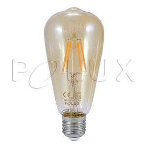 DEKORACYJNA AR. LED FILAMENT POLUX VINTAGE AMBER ST64E27AM-4EWW 2000K 320LM Rabat w koszyku do 18% na cae zamwienie ! - 2875640550