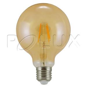 DEKORACYJNA AR. LED FILAMENT POLUX VINTAGE AMBER G95E27AM-4EWW 2000K 320LM Rabat w koszyku do 18% na cae zamwienie ! - 2876202569