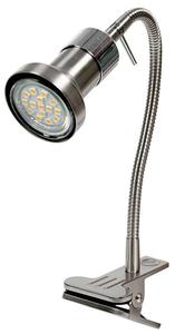 CANDELLUX ARKON LAMPA KLIPS 1X50W GU10 SATYNA NIKIEL+CHROM BEZ ARWEK Rabaty do 18% na cae zamwienie ! - 2876202573