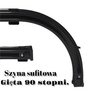 Czarna szyna sufitowa gita 90 stopni - 2862448222