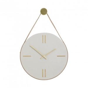 Hbsch CLOCK Betonowy Zegar cienny na Skrzanym Pasku / Szary - 2861534870