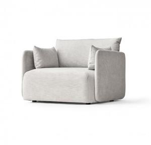 Menu OFFSET Sofa Pojedyncza - Tkanina Kvadrat Odcie Jasnoszary - 2861537780