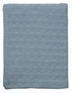 Sodahl DECO Baweniany Pled - Koc 130x170 cm Niebieski Linen Blue - 2861538872