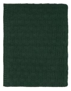 Sodahl DECO Baweniany Pled - Koc 130x170 cm Ciemnozielony Deep Green - 2861538875