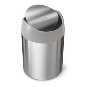 simplehuman HOME Kosz Stoowy na Toaletk 1,5 l / Srebrny - 2861540283