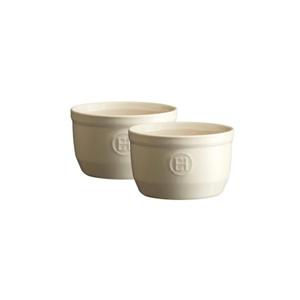 Emile Henry - Foremka do Zapiekania Typu Ramekin 2 Szt. N10 - Kremowa - 2861543246