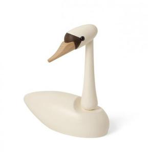 Spring Copenhagen THE SWAN Drewniana Figurka /Biay abd - 2874094626