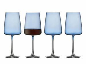 Lyngby Glas ZERO Kieliszki do Czerwonego Wina 540 ml 4 Szt. / Niebieskie - 2875890030