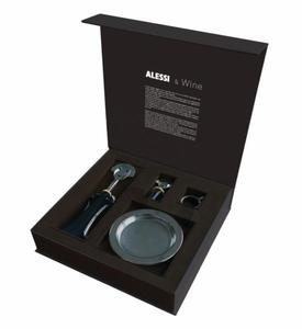 Alessi ANNA G. Zestaw do Wina - Korkocig + Akcesoria / Czarny - 2876602426