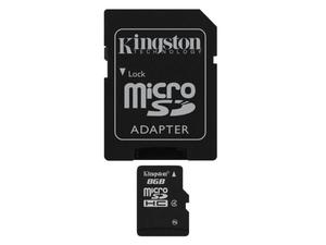 Karta pamici micro SDHC 8gb z adapterem SD Kingston - 2060689431