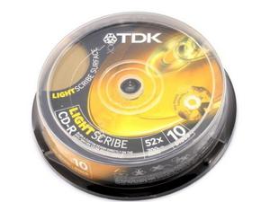 Pyta CD-R 700MB, 80min, TDK Lightscribe bez opakowania - 2060691343