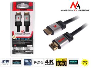 Przewd, kabel HDMI-HDMI v1.4 3m Maclean MCTV-602 blister - 2060692181