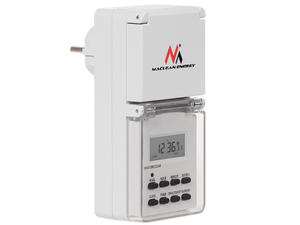 Timer cyfrowy zewntrzny Maclean Energy MCE08 10 programw funkcja losowa 3600 W max 156 programw - 2060692751