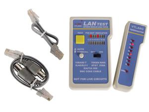 TESTER SIECI LAN dla RJ45 (8P8C), RJ12 (6P6C), RJ11 (6P2C), RJ10 (4P4C) & BNC