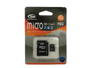 Karta pamici microSD 2GB z adapterem Team - 2060695860