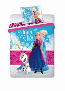 Pociel Frozen 160x200 Kraina Lodu Anna, Elsa, Olaf Sisters Faro - 2855364092