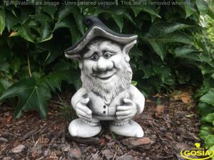 Troll stojcy - figurka ceramiczna ogrodowa - 2877031709